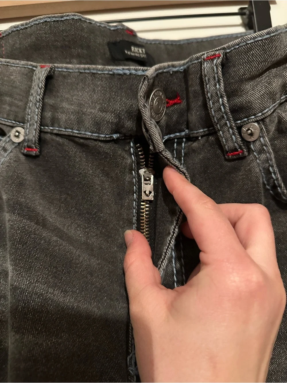 True Religion Ricky big t flap straight Jean